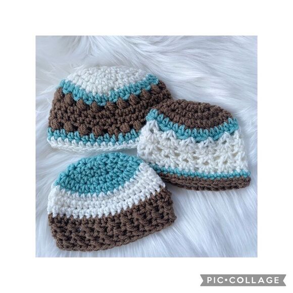 Handmade Crochet Baby Hat Gift Set - Picture 13 of 13